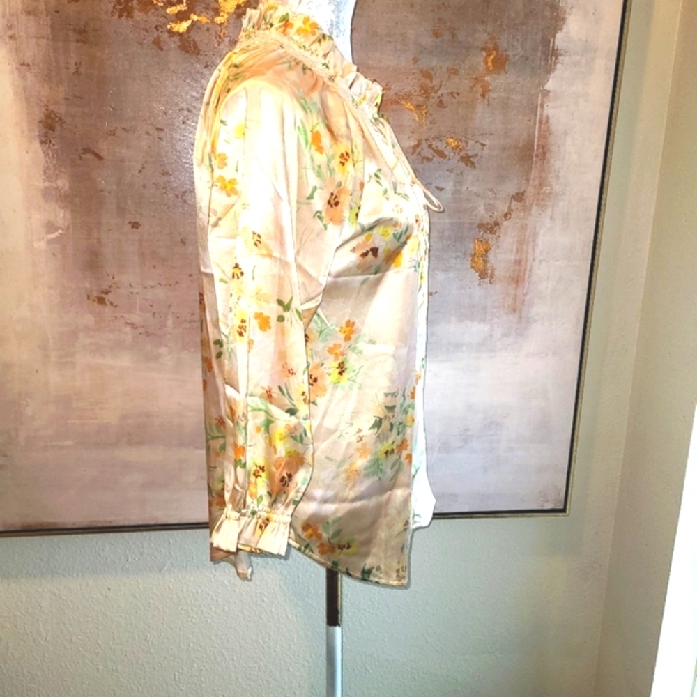 Floral Print Women's Tunic Top - Picture 3 of 5